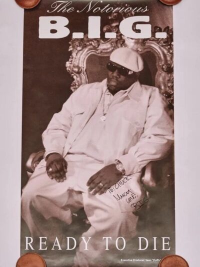 "The Notorious B.I.G." Autographed Poster for "Ready To Die"