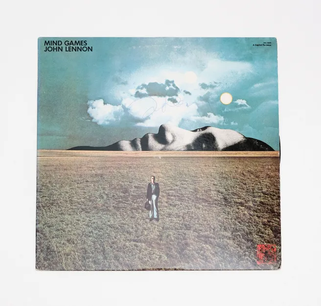 "John Lennon" Signed Album "Mind Games"