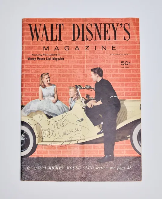 "Walt Disney" Autographed Walt Disney's Magazine