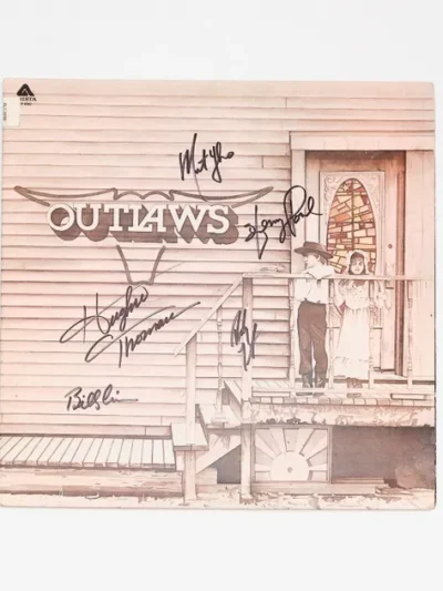 "The Outlaws" band signed album