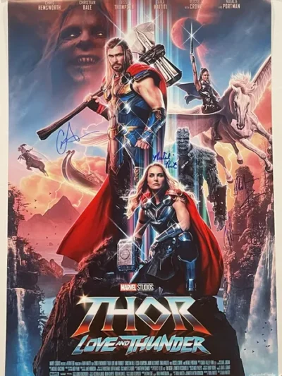 "Thor- Love and Thunder" Autographed Poster