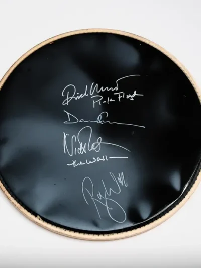 "Pink Floyd" Autographed Drum Head