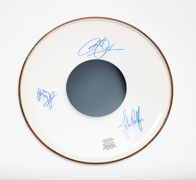 "Led Zeppelin" Autographed Drum Head