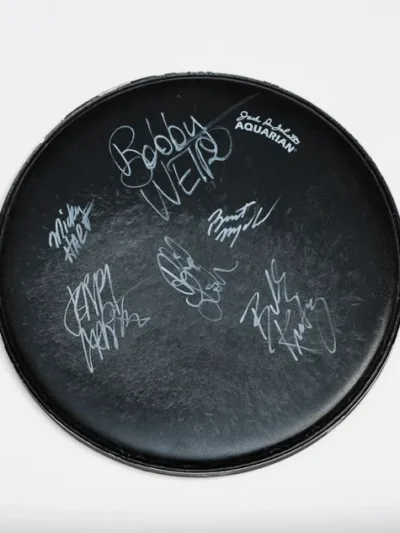 "Grateful Dead" Autographed Drum Head