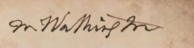 Framed President George Washington and Martha Washington Signatures With Photos - Image 3