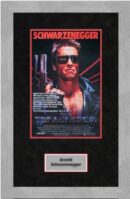 "Terminator" Mini Movie Poster Autographed by Arnold Schwarzenegger
