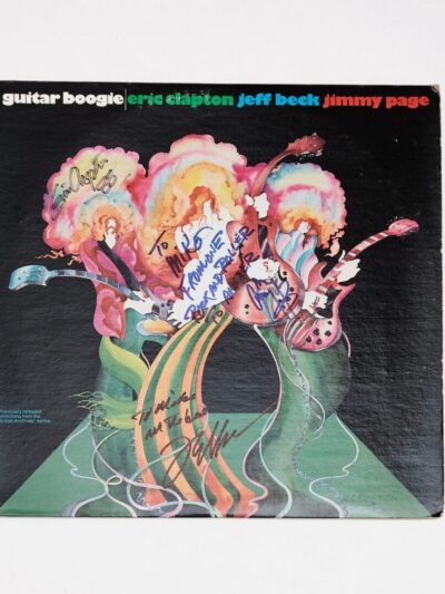 Guitar Boogie album cover with autographs.