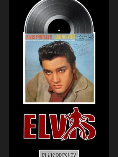Vinyl record and Elvis Presley album cover.