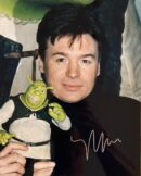 Man holding a Shrek toy figure