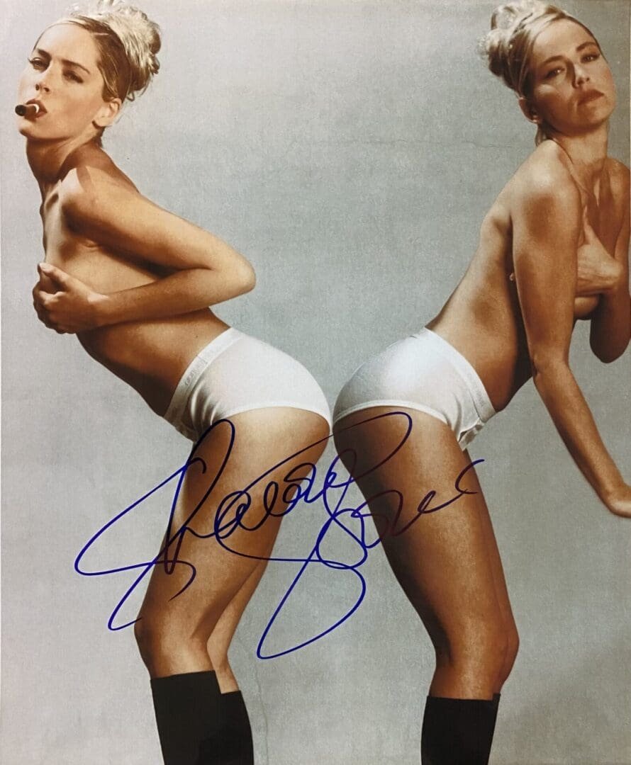 Two women posing in white underwear.