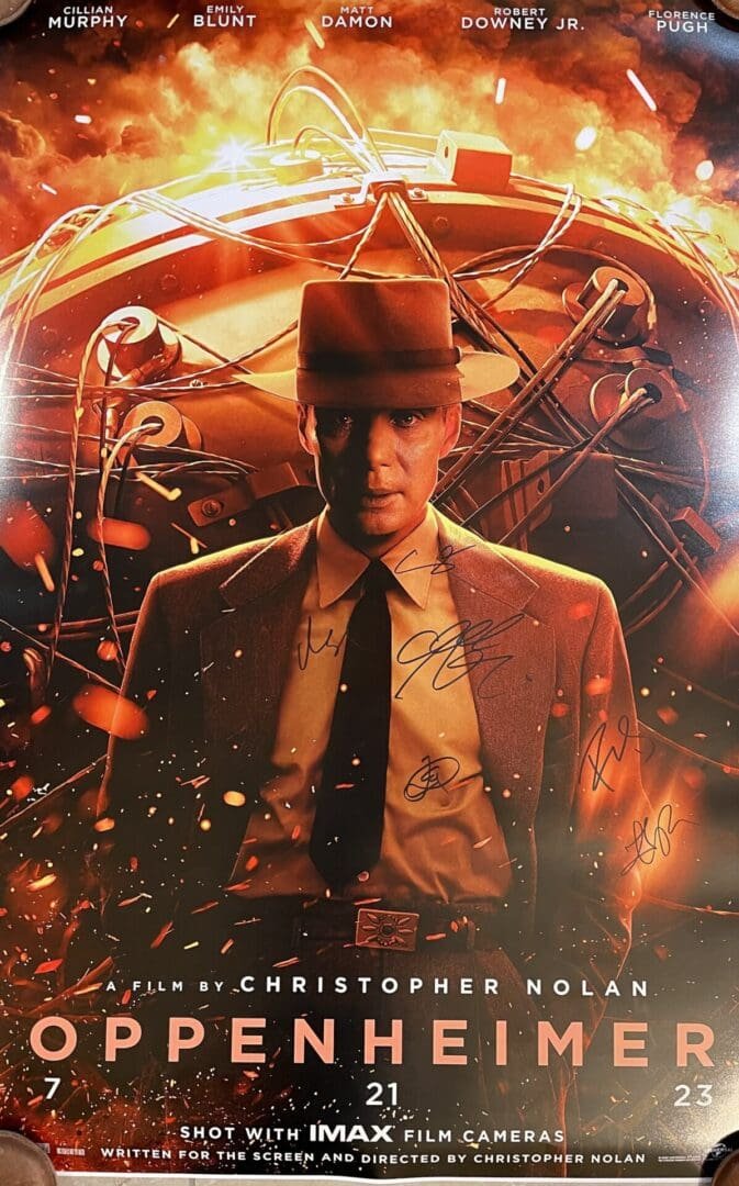 Man in suit with fiery background