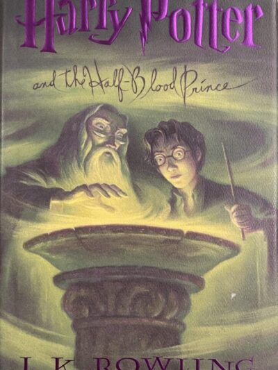 Harry Potter Half-Blood Prince book cover illustration.