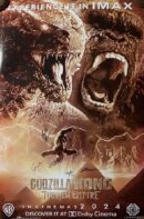 Godzilla and Kong roaring movie poster.