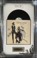 Framed Fleetwood Mac "Rumours" album with signatures.