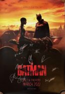 Batman movie poster with autographs