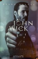 Movie poster featuring man aiming gun.