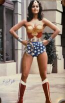 Woman in superhero costume