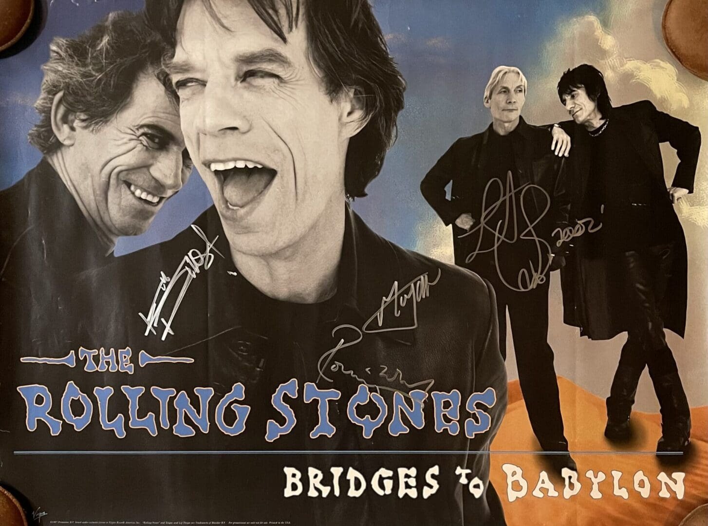 The Rolling Stones Bridges to Babylon poster.