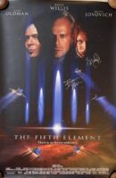 The Fifth Element movie poster with signatures.