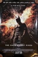 Batman movie poster with autographs