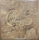 Embossed Chicago album cover with signatures.