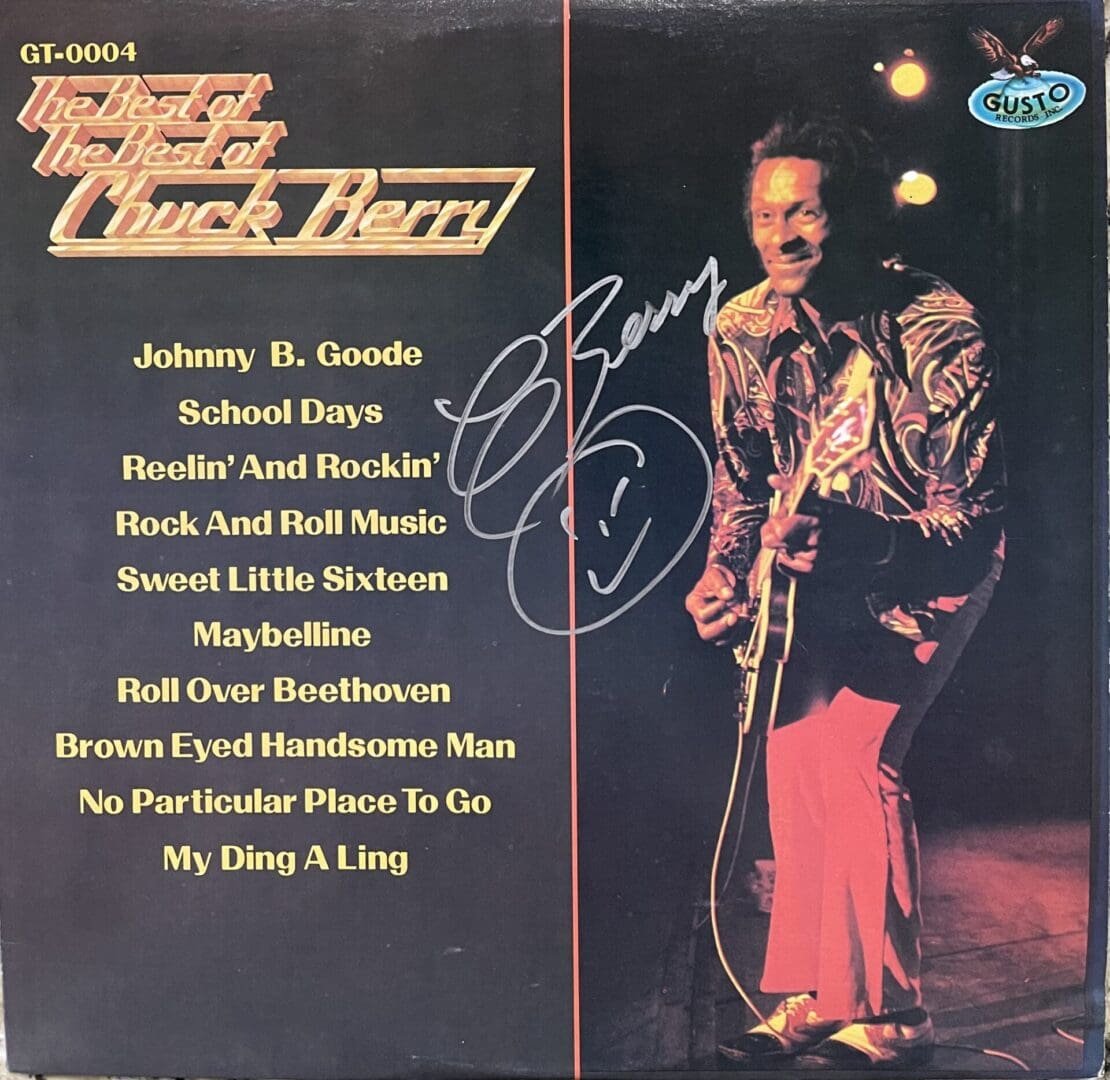 Chuck Berry album cover with song list.
