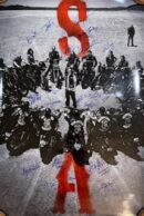 Motorcycle group forming "S" and "A".