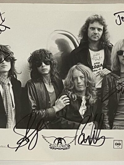 Aerosmith Band Signed 10x8 Photo