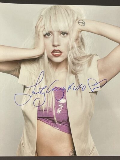 Lady Gaga Autographed 8x10 Photo