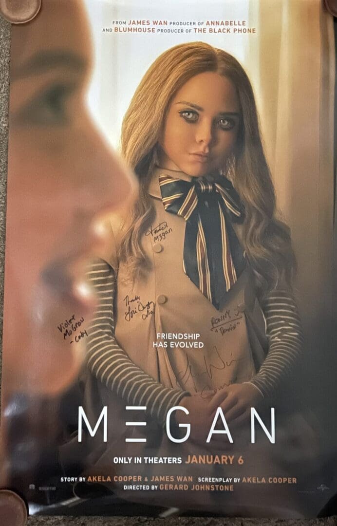 "MEGAN" Autographed Movie Poster