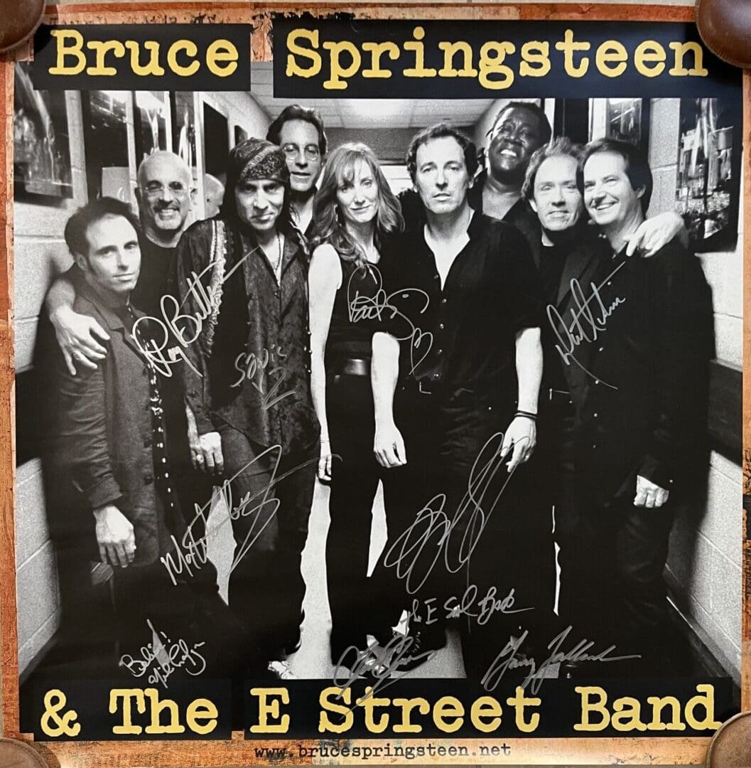 Bruce Springsteen and the E Street Band poster.