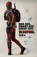"Deadpool" Cast Autographed Movie Poster