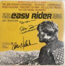 Easy Rider soundtrack cover with autographs.