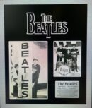 The Beatles black and white promotional poster.