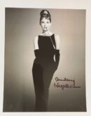 Elegant woman in black dress