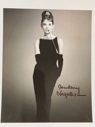 Elegant woman in black dress