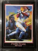 Baseball player hitting