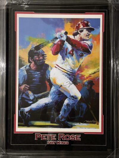 Baseball player hitting