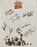 Toy Story poster with various signatures.