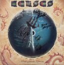 Autographed album cover with ship illustration.