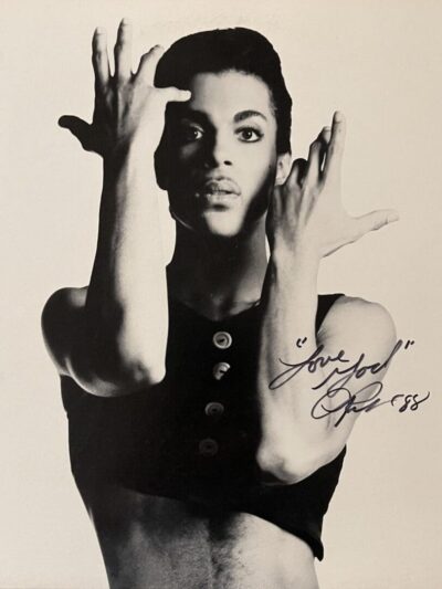 Black and white image of a performer.