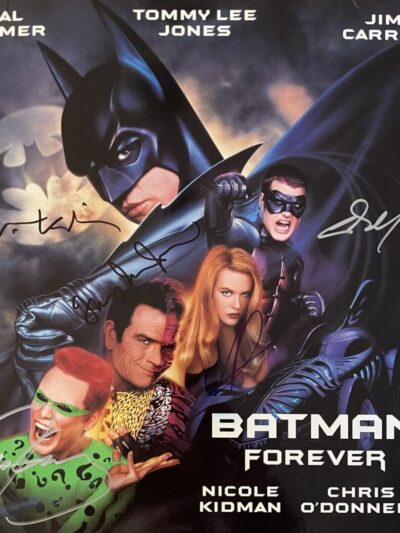 Batman Forever movie poster with characters.
