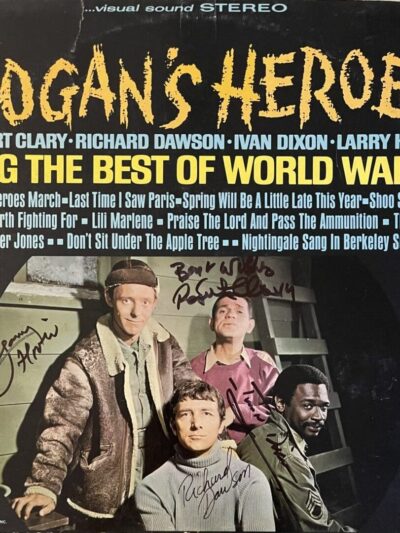 Album cover of "Hogan's Heroes" cast.