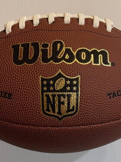 Wilson NFL football with white laces.