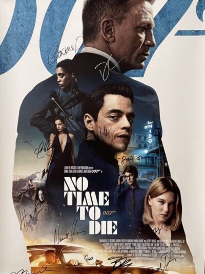Movie poster for "No Time to Die".