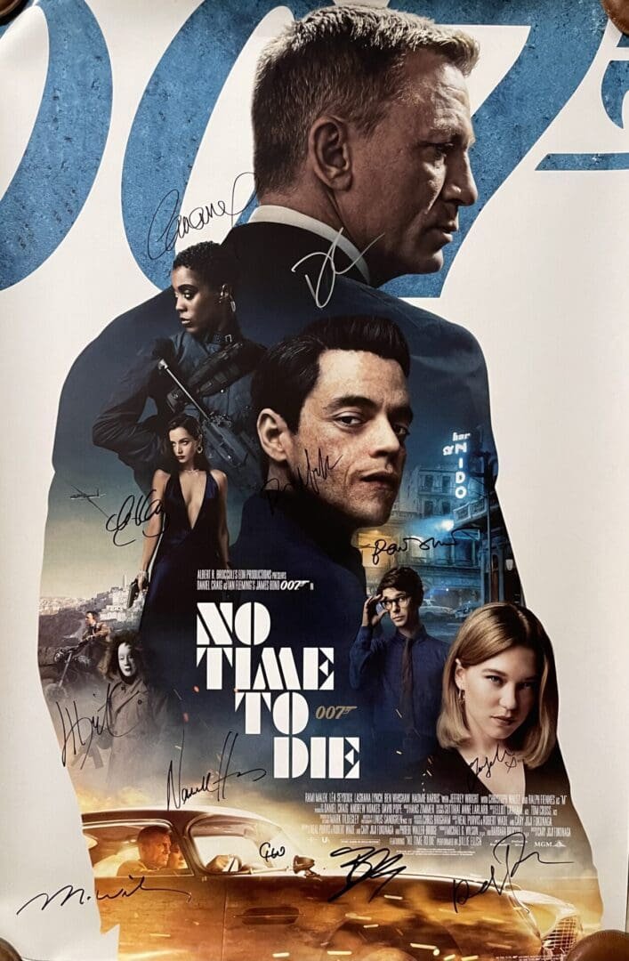Movie poster for "No Time to Die".