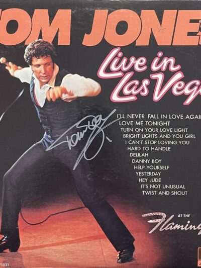 Tom Jones Live in Las Vegas album cover.