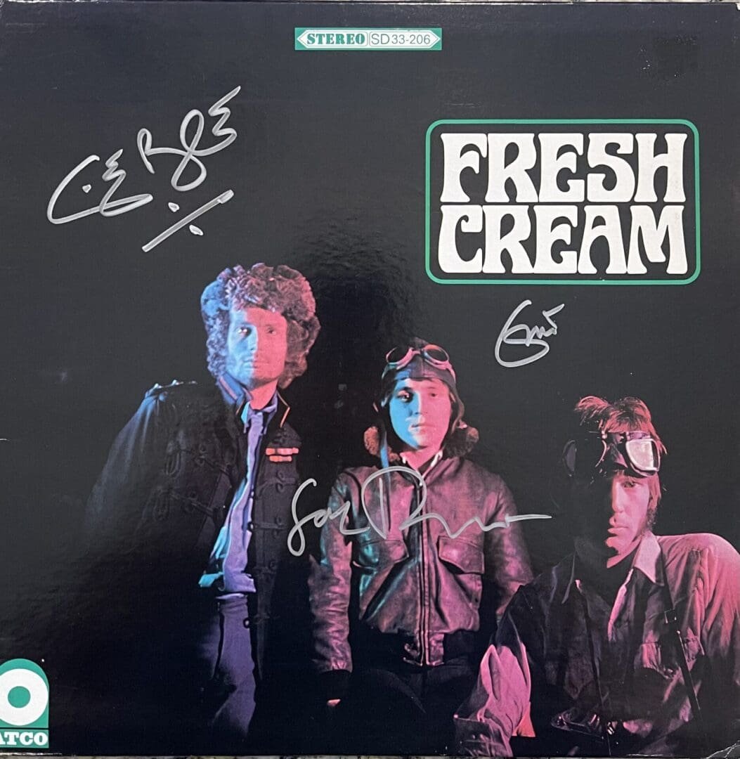 Fresh Cream album cover with autographs.