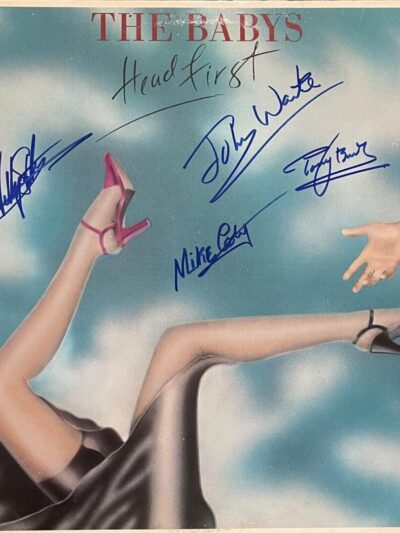The Babys album cover with autographs.