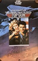 Top Gun movie poster with signatures.